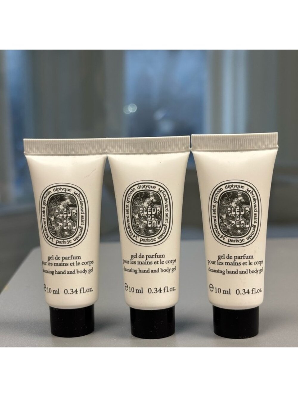 Diptyque Fleur de Peau Perfumed Hand & Body Gel Minis | Set of 3